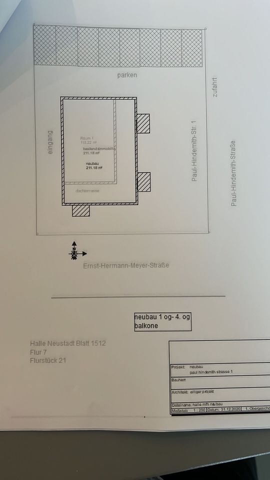 vermietete Gewerbe Immobilie inkl. Bauvorbescheid 1000qm Wohnen in Halle