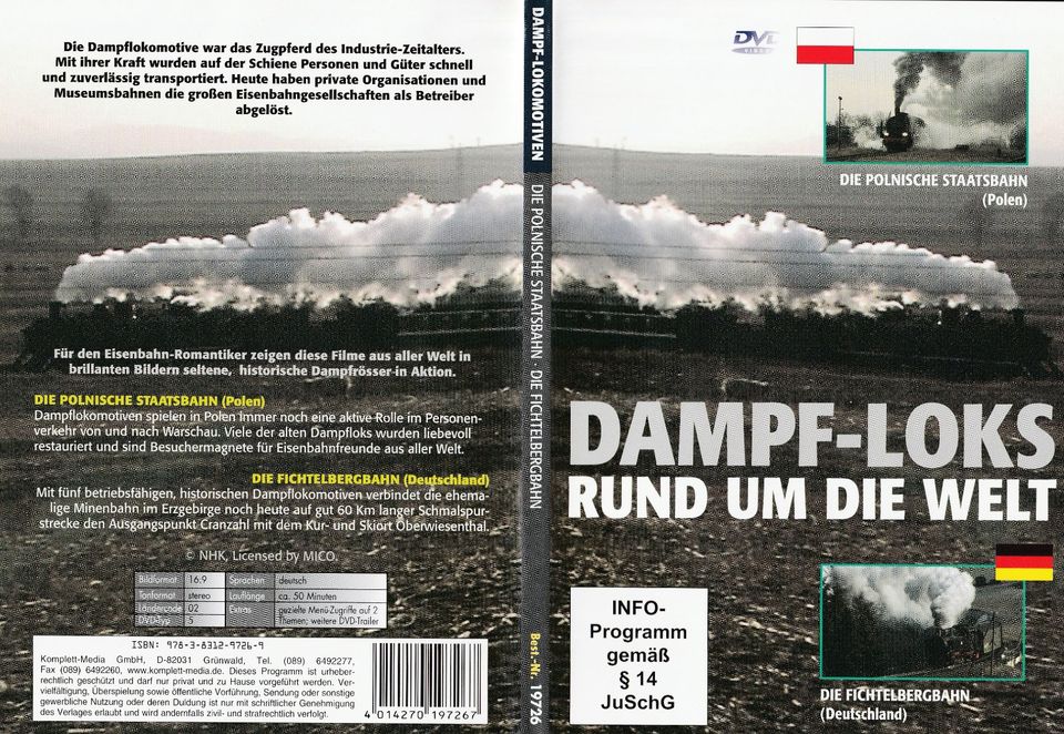 Dampf-Loks-Rund um die Welt (5DVDs) in Meppen