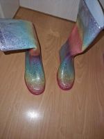 Gummistiefel Gr. 35/36 Glitzer Rainbow,  Neuwertig Sachsen - Plauen Vorschau