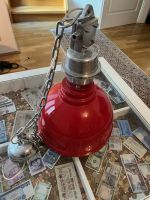 Loft Lampe Industrielampe Emaille rot Bayern - Regensburg Vorschau