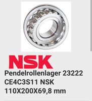 Pendelrollenlager 23222 CE4C3S11 NSK , Lager Nordrhein-Westfalen - Langerwehe Vorschau