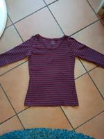 T-Shirt langarm bordeaux mit schw. Streifen Bayern - Berchtesgaden Vorschau