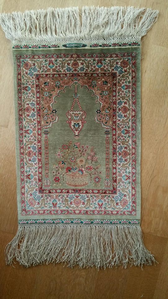 Hereke Teppich Wandteppich 43x29cm, Türkei 2 Mill. Knoten/qm in Wiesbaden