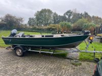Aluminium Angelboot Quicksilver 15PS Yamaha Motor neuer Trailer Niedersachsen - Bunde Vorschau