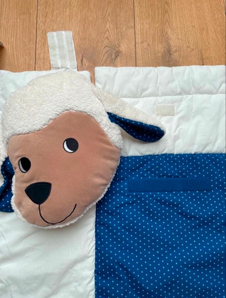 Sterntaler Kuschelnest Nestchen Krabbeldecke Schaf blau weiß in Bad Salzuflen