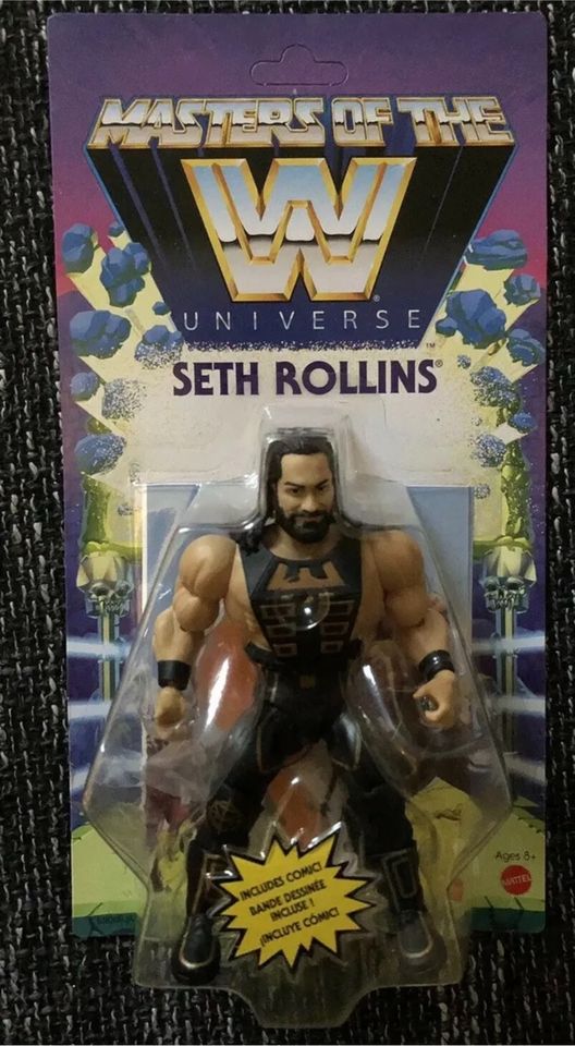 Masters of the WWE Universe - Rollins - MATTEL - MOC - Hasbro in Hamburg