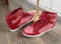 Neu rote Schuhe Schnürschuhe Sneaker mit Blumen Gr.41 Baden-Württemberg - Eberdingen Vorschau