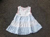 Mädchen Kleid Sommer 80 blau Kleidchen Muster geblümt Niedersachsen - Wittorf Vorschau