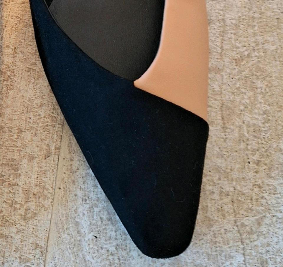 NEU Slingbacks ZARA 40 Ballerina two tone beige schwarz in Offenbach