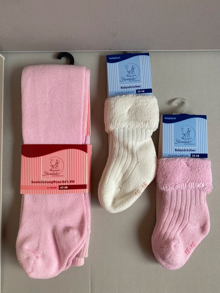 STERNTALER ⭐️ süße Baby Strumpfhose Socken 62 68 für Mädchen rosa in Stadthagen