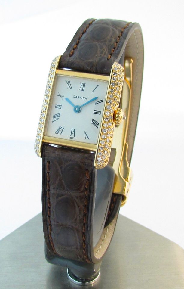 Cartier Tank Paris 18k. Gold Diamonds-Damenluxusuhr in Hannover