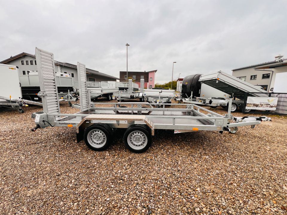 Aktion HS 353516 Profi Baumaschinentransporter Humbaur 3.500 kg in Walpertskirchen