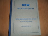 DKW Ersatzteil-Liste  81 für DKW RT 200 - RT250  Ausgabe März 195 Nordrhein-Westfalen - Werdohl Vorschau