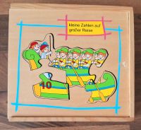 Zahlen Puzzle aus Holz Kinderspiel 1 bis 10 Holzbox Nordrhein-Westfalen - Wegberg Vorschau
