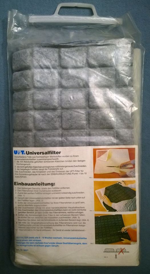 Universal Aktivkohlefilter mit Fettfilter für Küchen-Dunsthauben! in Stuttgart