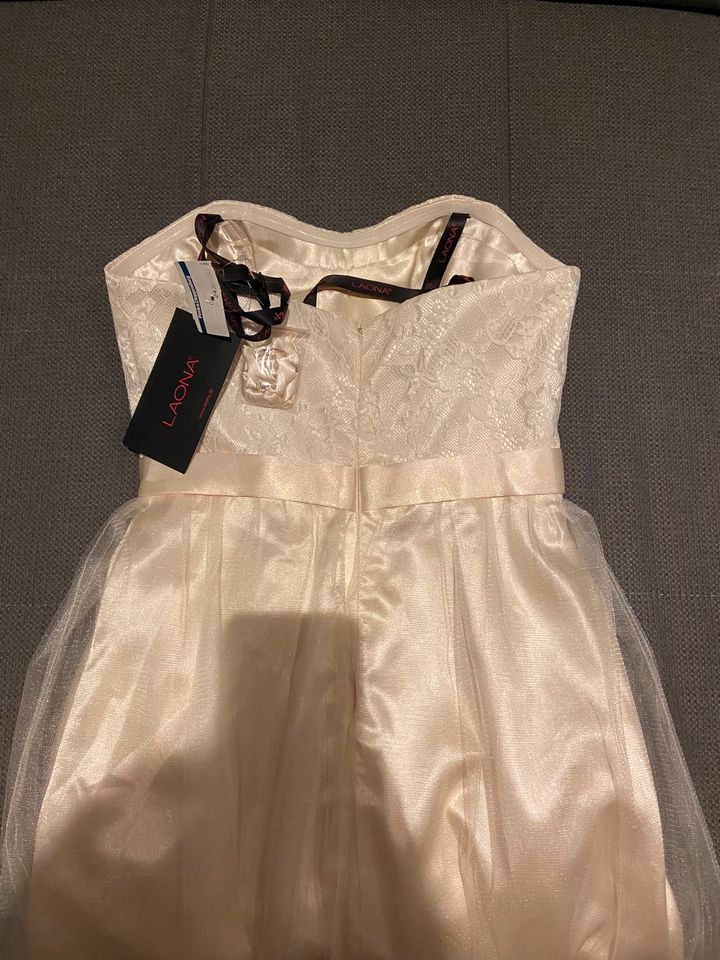 Hochzeitskleid/ Standesamt Kleid XS light beige *neu/ungetragen in Steinheim