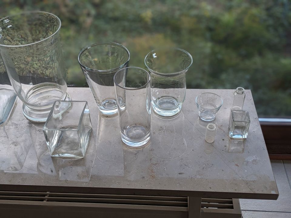 Vasensammlung Blumenvase Vasen-Set aus Glas Vase in Haslach im Kinzigtal