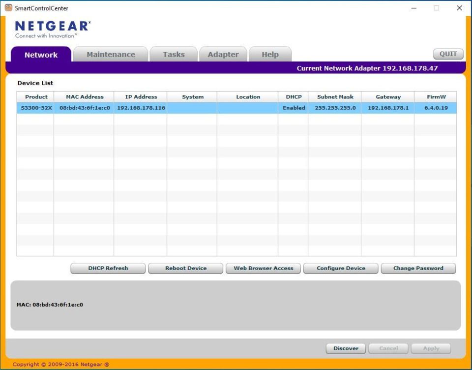 NETGEAR S3300-52x GS752TX Switch 48x 1GB + 4x10GB + 2x SFP+ Ports in Baesweiler