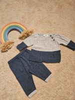 Süßes Baby Strick Set/ Zweiteiler Pullover & Hose, blau/grau, 62 München - Allach-Untermenzing Vorschau