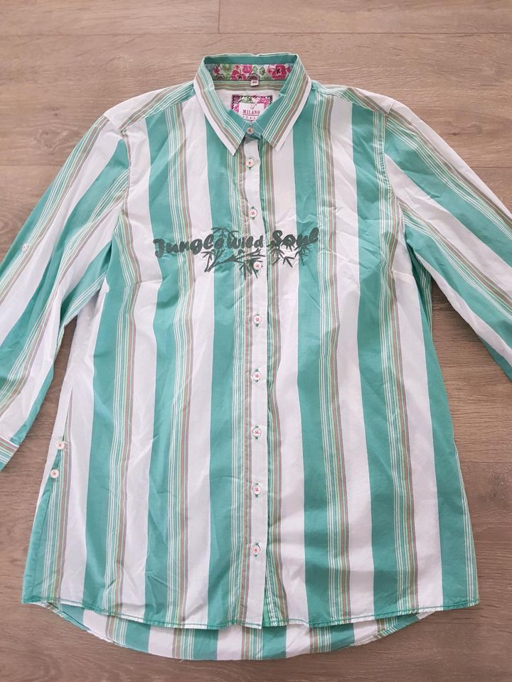 Edle Milano Italy Bluse fürs Frühjahr mit 3/4 Arm in Leopoldshöhe