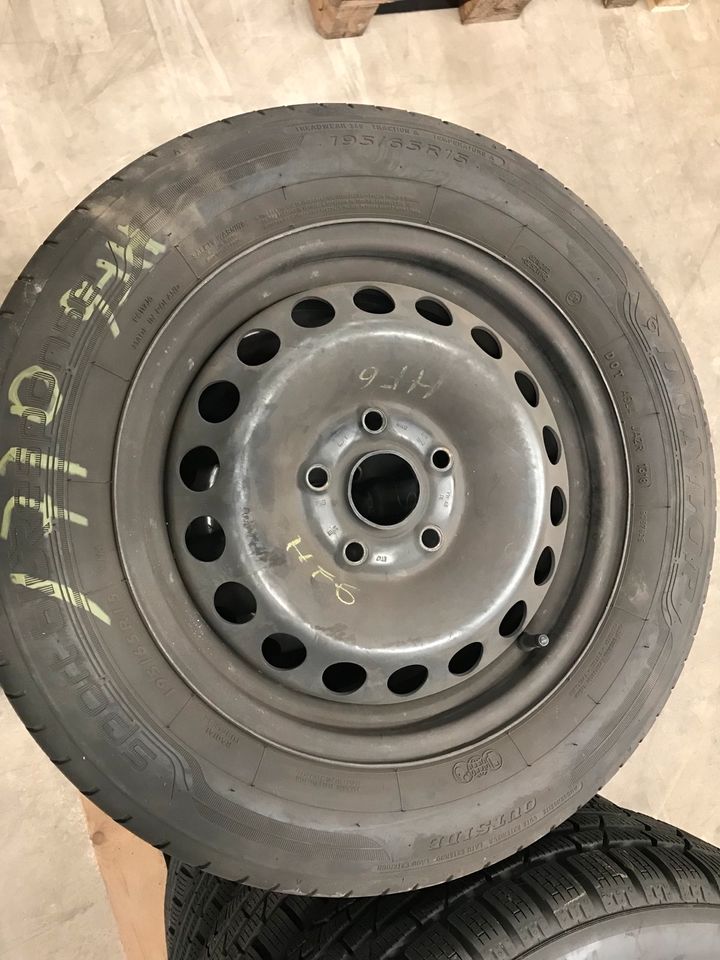 Sommerräder Reifen 195/65 R15 91H , VW Caddy in Fuchsmühl