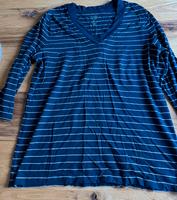 Gap Shirt dunkelblau gestreift XL Damen 3/4-Arm V-Ausschnitt Niedersachsen - Braunschweig Vorschau