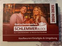 NEU! Schlemmerblock Kaufbeuren Ostallgäu 2025 Gutscheinbuch 25 KF Bayern - Pforzen Vorschau