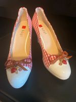 Pumps Dirndl Rockabilly echt Leder wie neu! Bayern - Aschaffenburg Vorschau