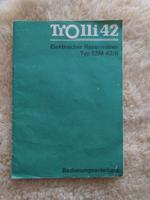 Bedienungsanleitung Trolli 42 Rasenmäher Typ ESM 42/II DDR Sachsen - Coswig Vorschau