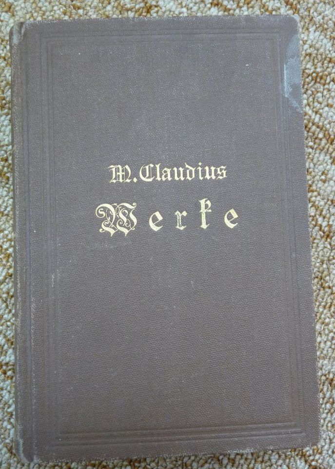 Matthias Claudius - Ausgewählte Werke in Reutlingen