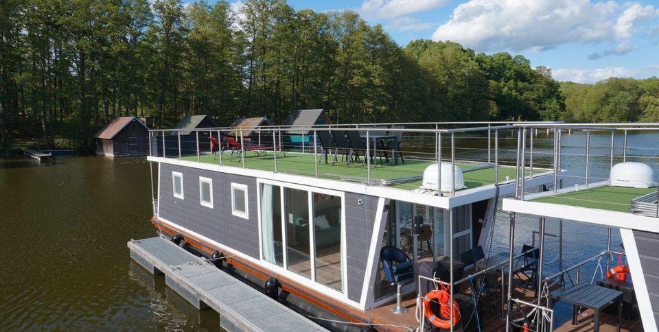 Lux-Sauna Hausboot Kauf, 20% Rendite,Liegepl. Müritz+Charterpaket in Waren (Müritz)