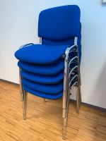 5 x Bürostuhl Gästestühle  stapelbar Blau Baden-Württemberg - Aichwald Vorschau