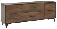 Lowboard Frida TV-Unterschrank 179x40x68cm shirin walnuss schwarz Rostock - Gross Klein Vorschau