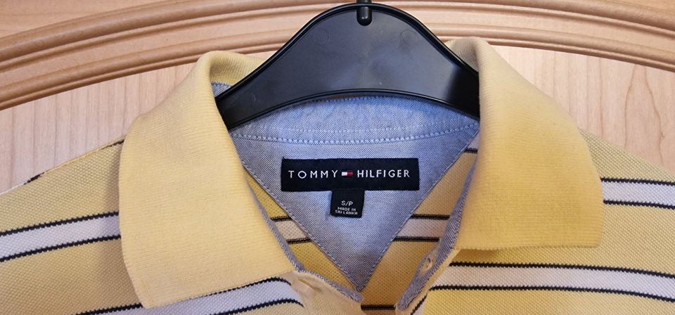 1x Tommy Hilfiger Polo Shirt gelb Poloshirt S/P S M in Coswig (Anhalt)