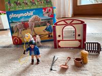 Playmobil 5107 - Knabstrupper mit rot-grauer Pferdebox, komplett Bayern - Büchlberg Vorschau