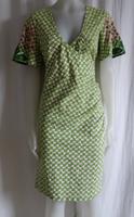 Blutsgeschwister Kleid Wickel Optik Grün mit Äpfeln L ca. 38/40 Kreis Ostholstein - Timmendorfer Strand  Vorschau