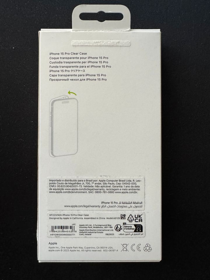 iPhone 15 Pro Clear Case Apple in Kalefeld