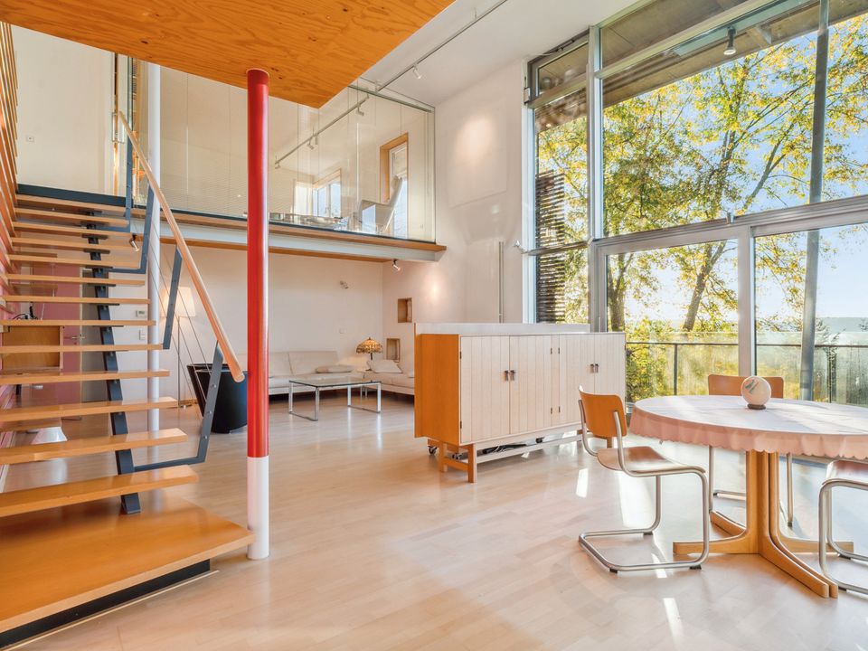 Architektenwohnhaus auf 2 Ebenen mit Galerie und spektakulärem Ausblick in Pirmasens in Pirmasens