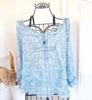 Hellblaue H&M Tunika Bluse mit Paisley Muster Niedersachsen - Stöckse Vorschau