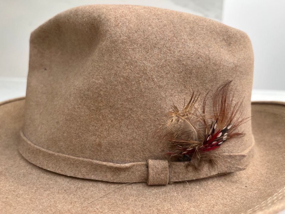 Vintage Stetson Hat 7 1/8  1930-1950 Jahre Hut Fedora in Wolfsburg