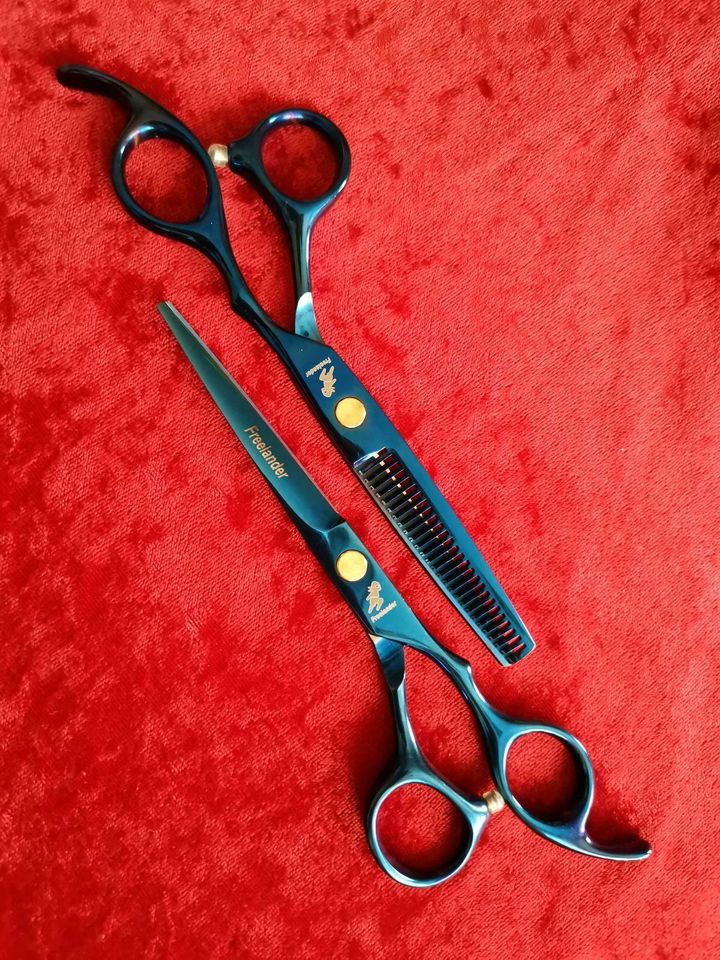 Profi Friseur Scheren Set 6" Zoll Blau Neu in Velbert