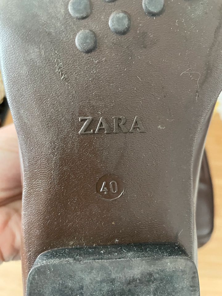 Braune Herrenschuhe Größe 40 von Zara und Leder in Ingolstadt