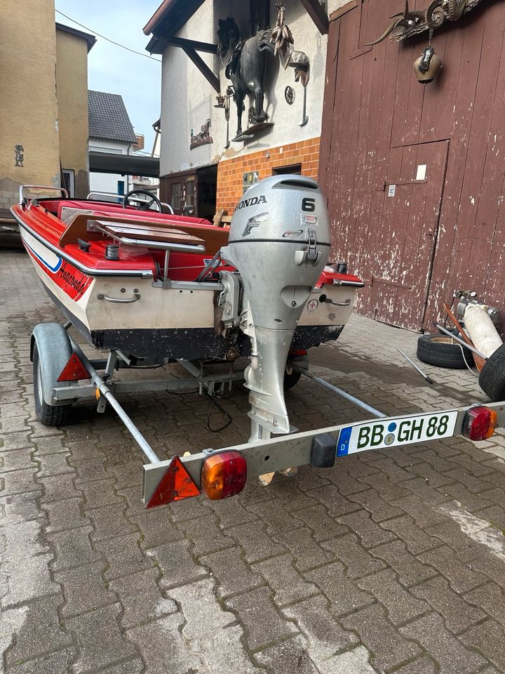 Hille Cameo 400 Sportboot Freizeitboot mit Bodenseezulassung 6PS in Renningen