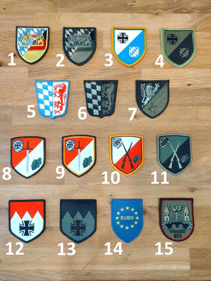 Bundeswehr Patches Bayern / Heimatschutz etc... 5,- pro Stück in Marktbergel