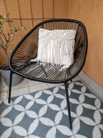 ❤️ Lounge Sessel Stuhl Balkon Garten Schwarz Acapulco Seil 2 St. Bayern - Aschaffenburg Vorschau