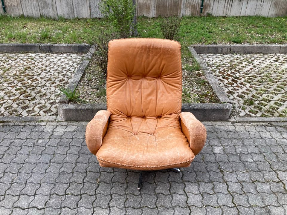 De Sede Ds 51 Vintage Lounge Chair Ledersessel Cognac in München