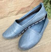 Gepflegte weiche-Leder- Schuhe - Gr 41-Jeansblau - dicke Sohle Nordrhein-Westfalen - Nettersheim Vorschau