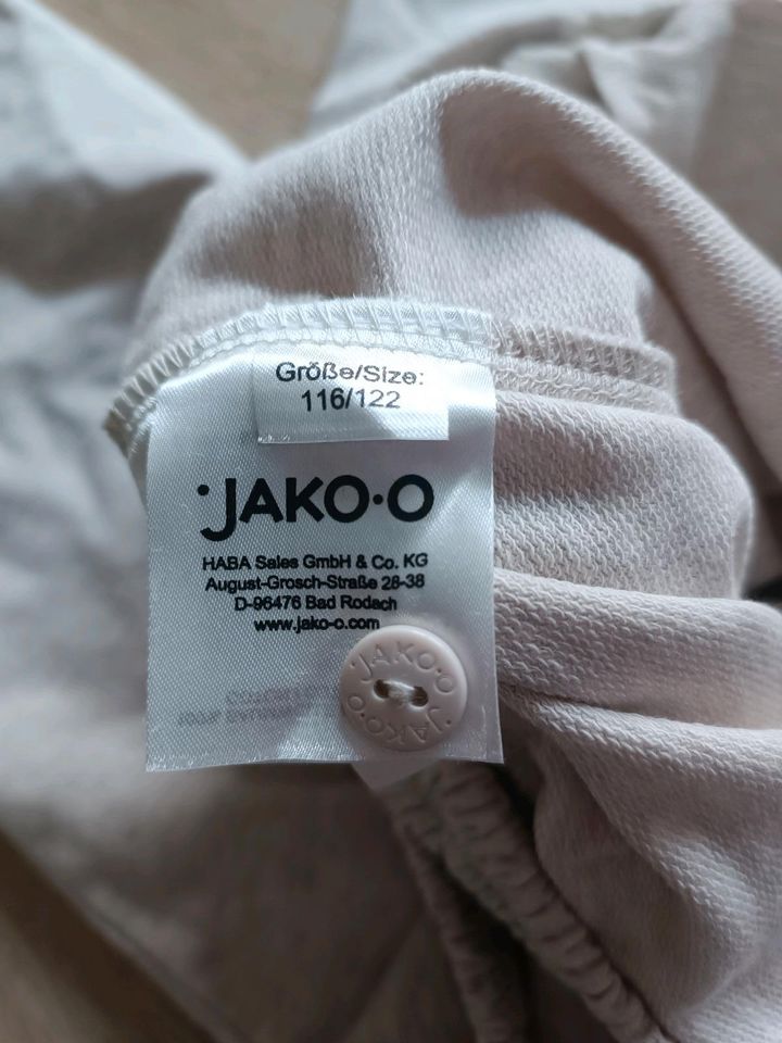 Jako-o Sweat Latzhose beige meliert Gr. 116 /122 *NEU* in Menden