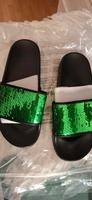 neu 37 festival Badelatsche glitzer Schuhe grün gold Berlin - Charlottenburg Vorschau