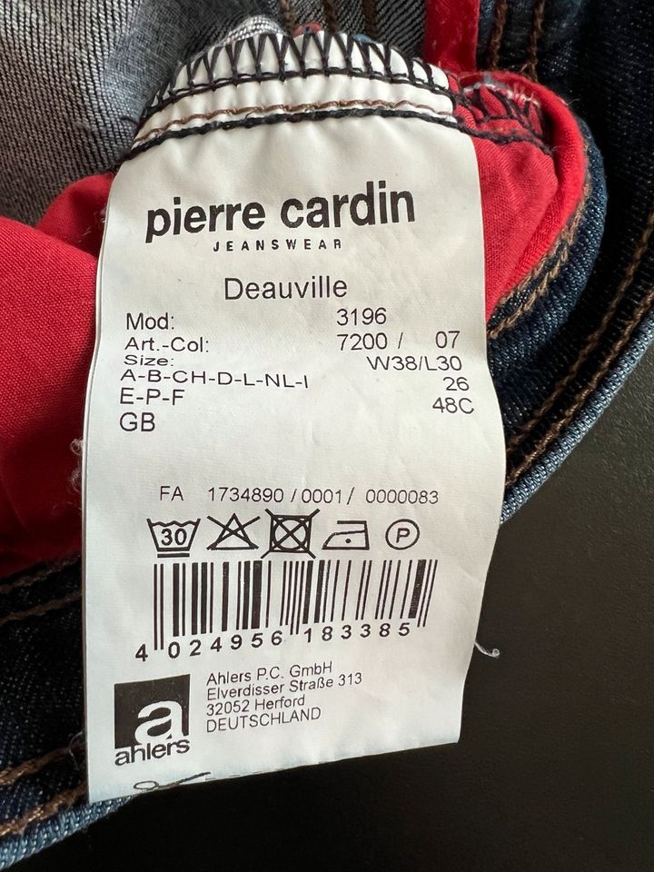 2 Pierre Cardin Herren Jeans Deauville 38/30 schwarz + blau in Hamburg